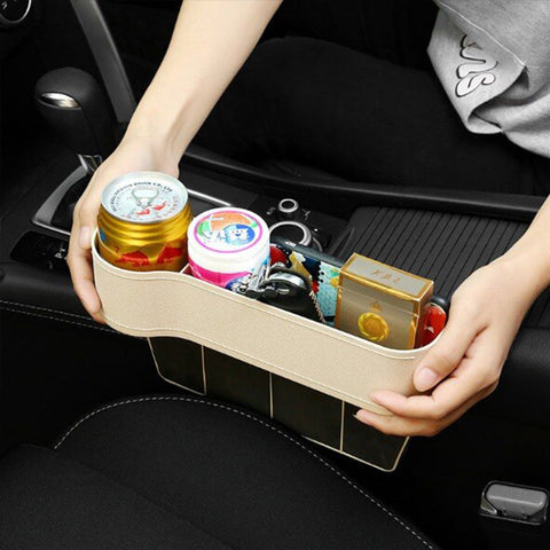 Organizador Veicular de Assento com Porta-Copos