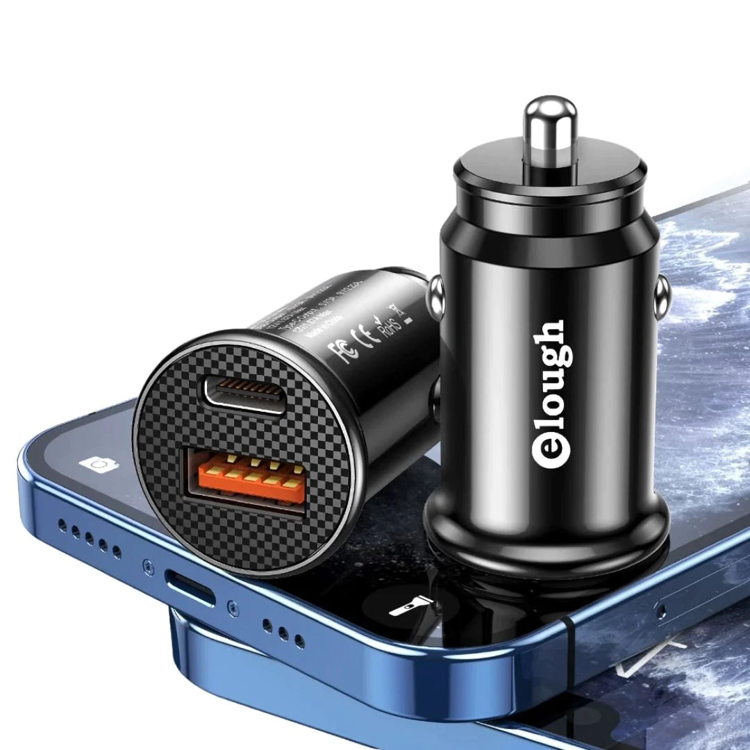 Carregador Veicular Duplo USB 40W Carga Rápida