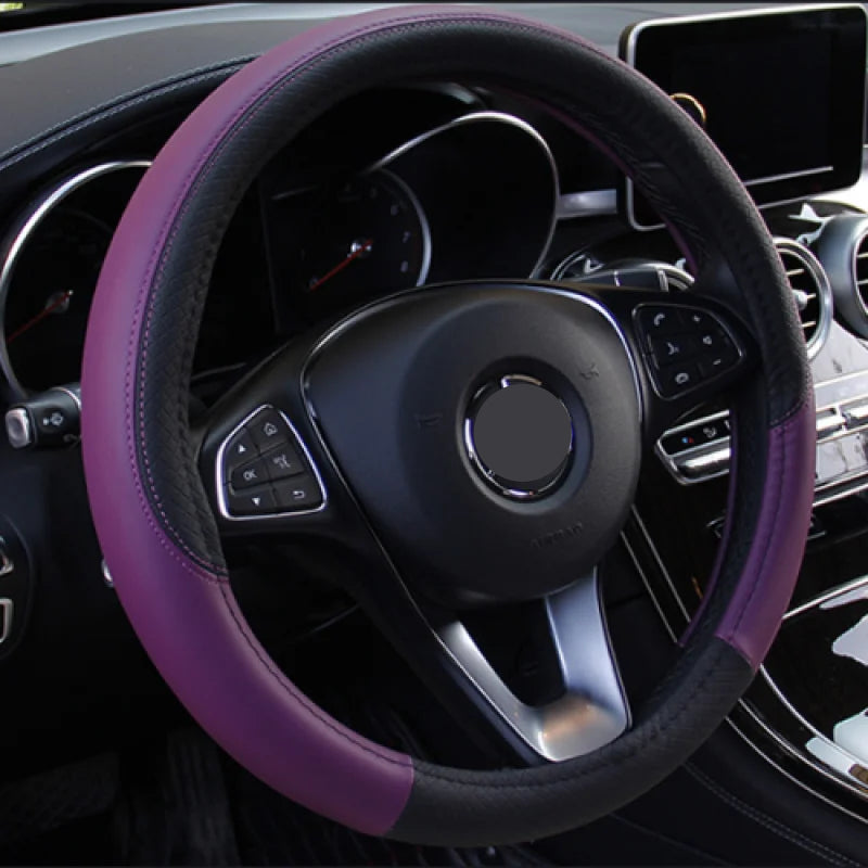 Capa de Volante Antiderrapante em Microfibra de Couro