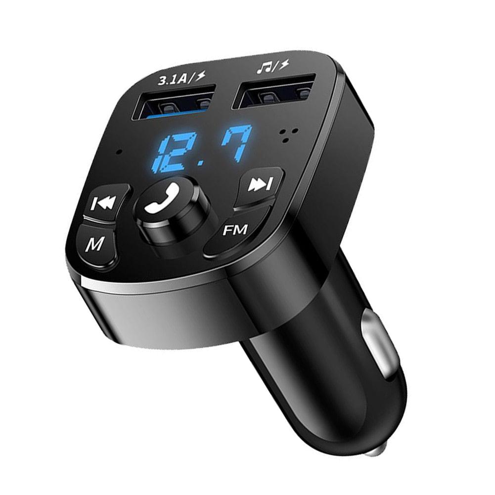 Adaptador Bluetooth Veicular com Carregador USB Duplo