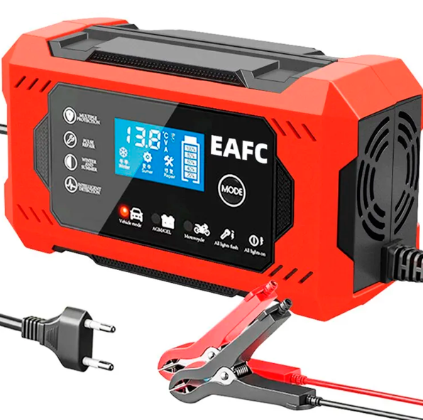 Carregador e Reparador de Bateria Inteligente 12V Portátil