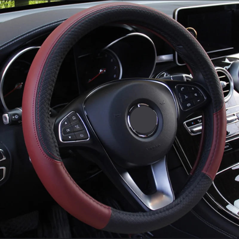 Capa de Volante Antiderrapante em Microfibra de Couro