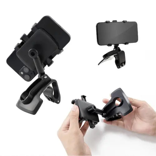 Suporte Veicular Multifuncional para Painel e Retrovisor HolderPro