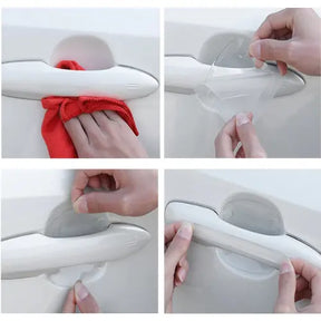 Kit Protetor Maçaneta Personalizado Universal Anti Arranhões Completo