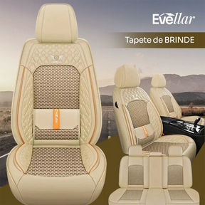 Kit Capa Banco de Carro Completo em Couro Sintético Italian + BRINDE