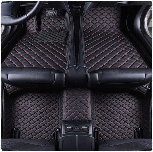 Kit de Tapetes Impermeáveis em Couro PU 5D Universal