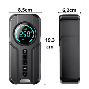 Compressor de Ar Portátil e Auxiliar de Partida 2 em 1